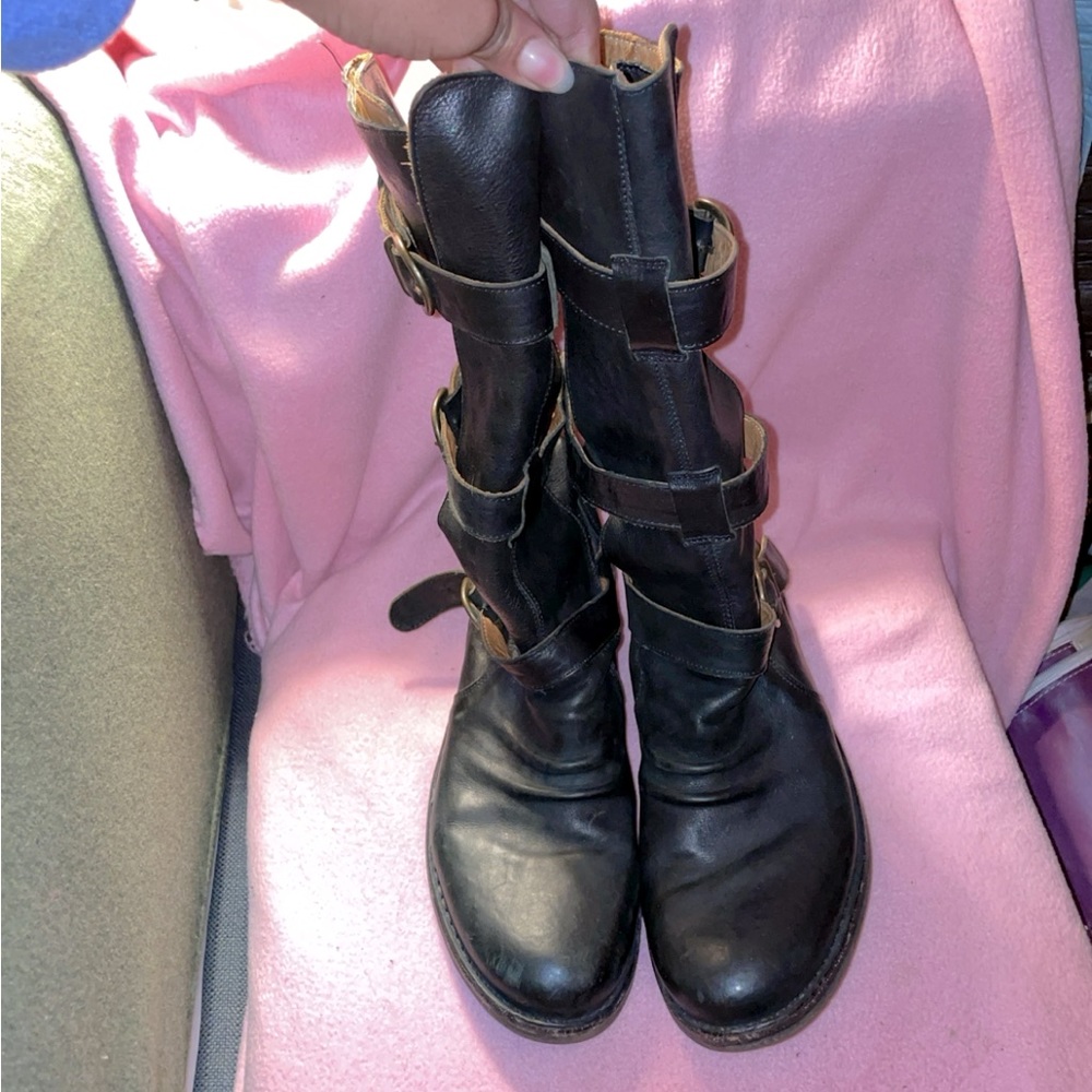 Fiorentini+Baker "Eternity" Belted Boots Black